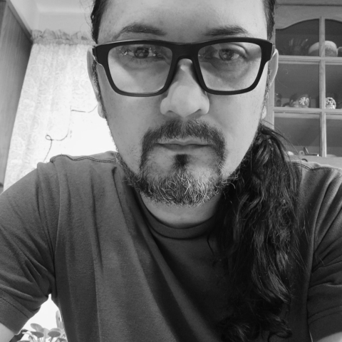 Master Kai black and white headshot