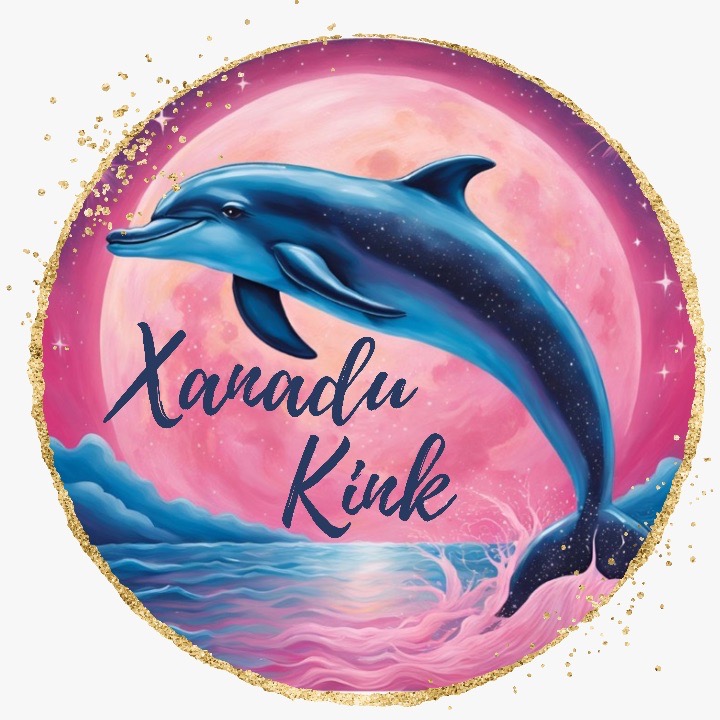 Xanadu Kink jumping dolphin logo